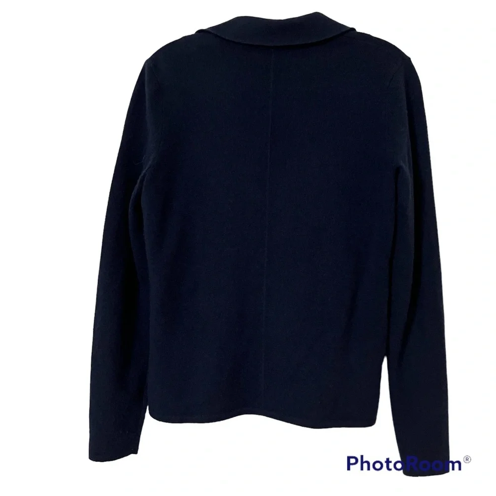 100% Cashmere C By Bloomingdale’s Blue Cardigan Size Small